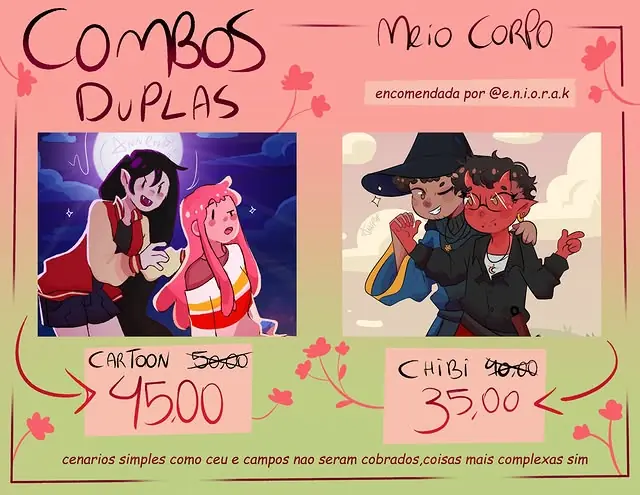 Tabela de combos de dupla